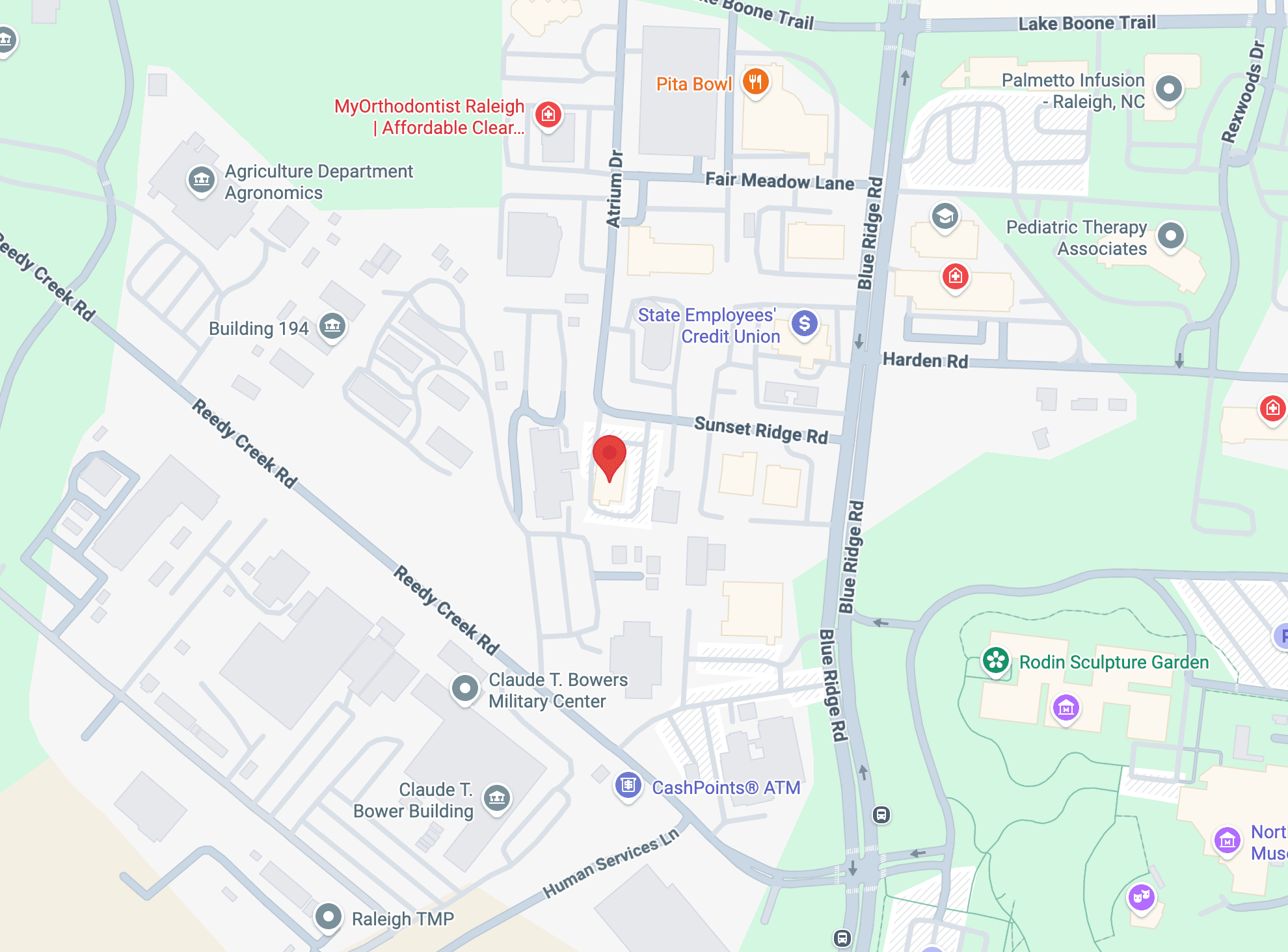 Map image showing clinic location